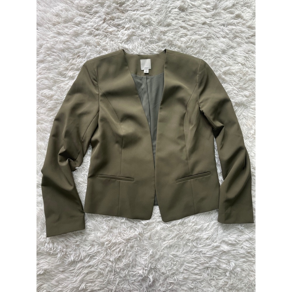 Halogen Open Front Collarless Blazer